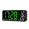 LED Digital Wall Clock Power Off Memory Perpetual Calendar Large Display Digital Clock for Home Office School