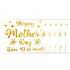 5pcs Mother's Day decorations Happy father Balloon Stickers Gold Black DIY ballons stickers Mother Birthday Party Decoration