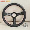 13Inch Leather Racing Car Steering Wheel Deep Corn Drift Sports Steering Wheel