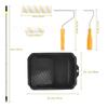 SHGO-Paint Roller Set With Pole, Paint Roller Kit Including Paint Tray Liners Plastic Sheets For Painting Walls& Ceilings In Hou