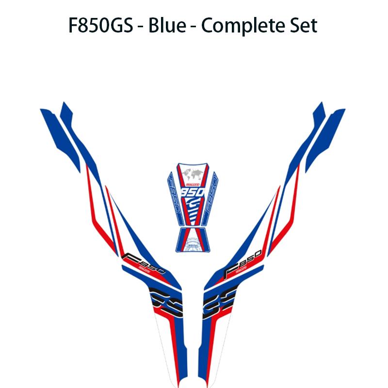 Applicable to BMW F750GS, F850GS 18-22 models. 40th Anniversary stickers, decals for fuel tank, and fishbone decals.