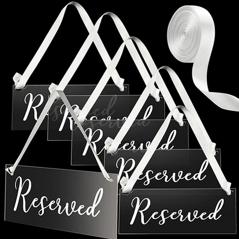 

6pc Reserved Sign Weddin Reserved Table Reserved Signs Wedding Decor Summer Birthday Gifts Beach Back To School School Supplies Room Dec 6pcs белый