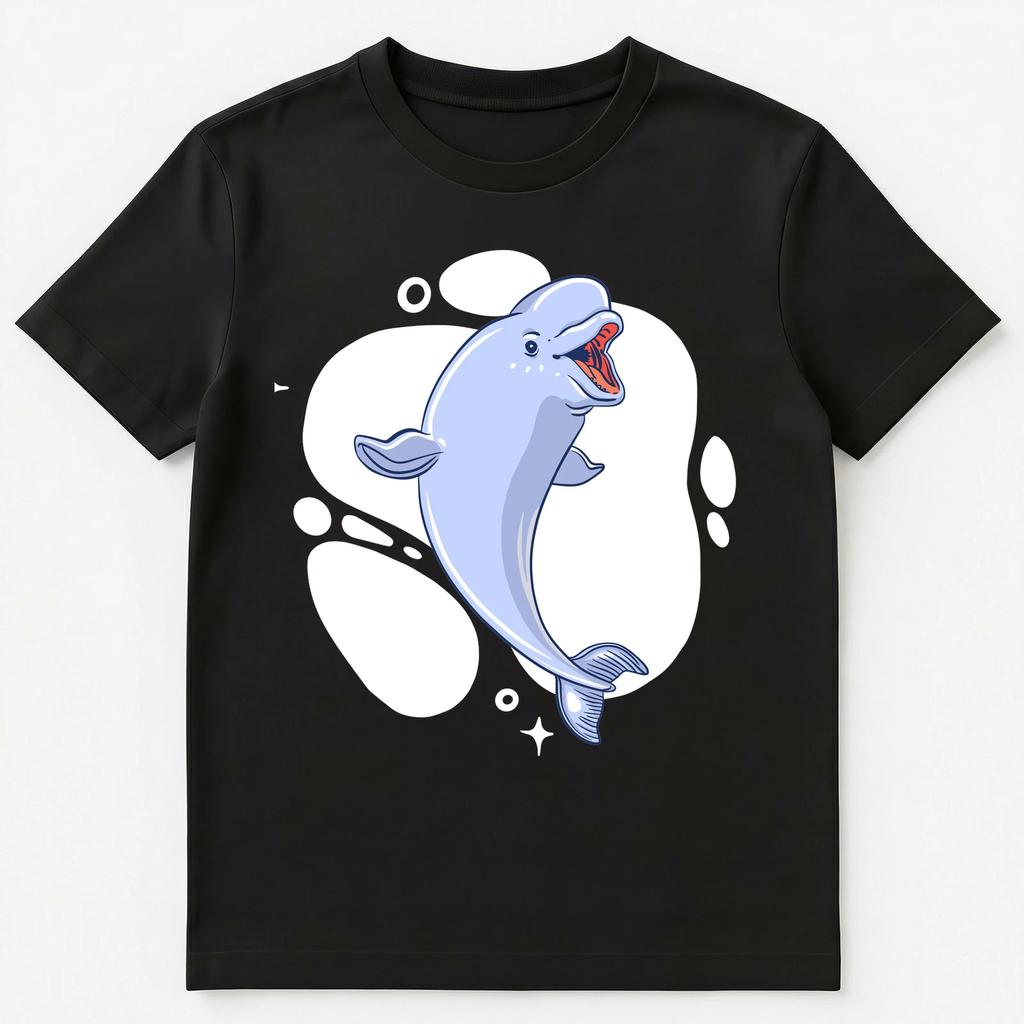 Cute Beluga Whale Gift For Whale Lovers Unisex T-shirt Tops Tees Unisex