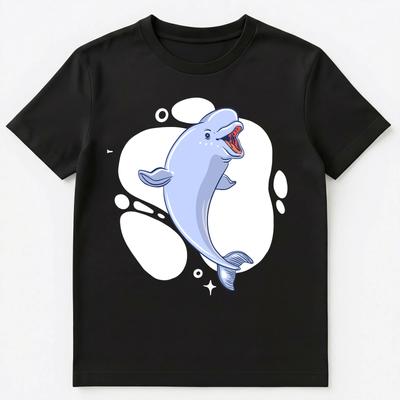 Cute Beluga Whale Gift For Whale Lovers Unisex T-shirt Tops Tees Unisex