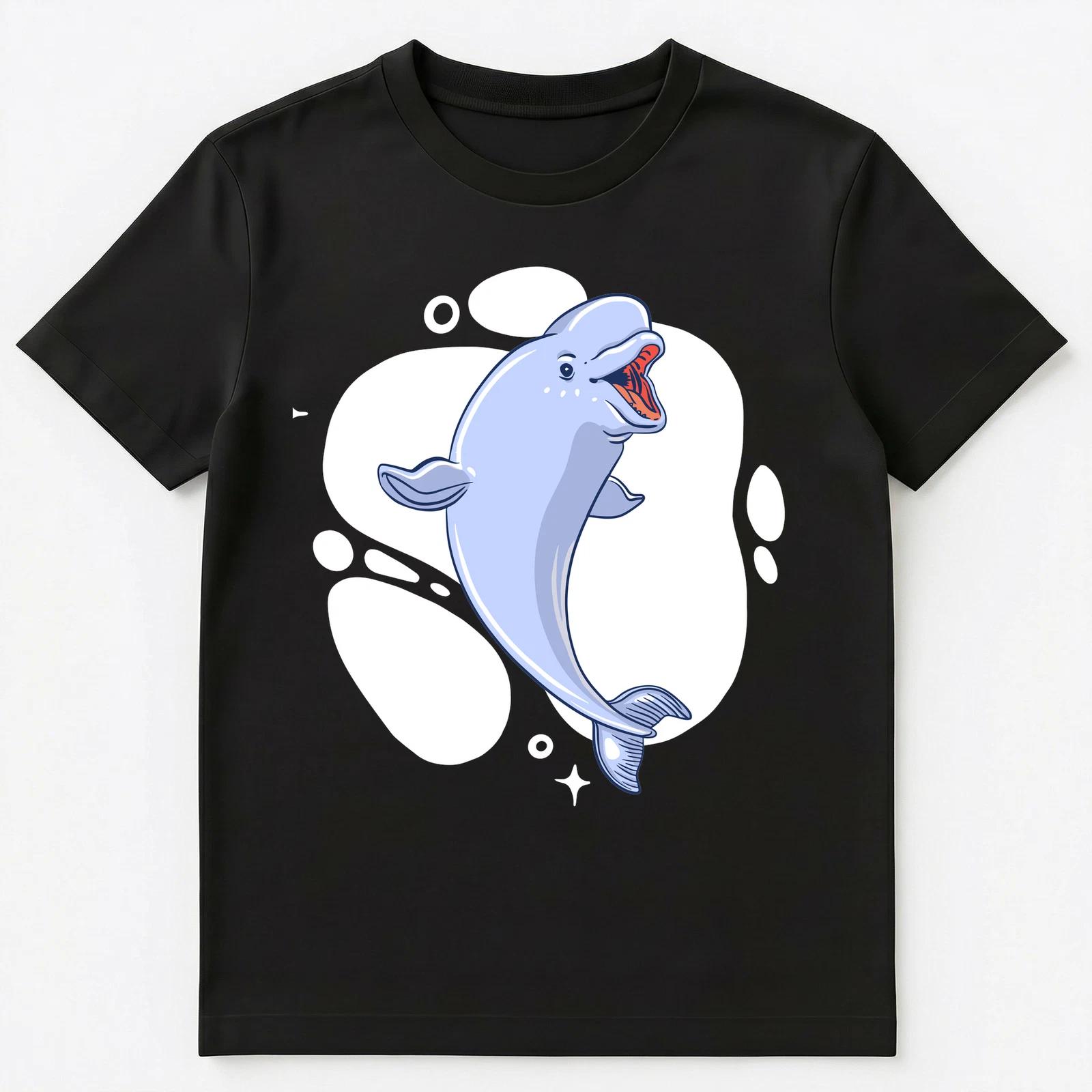 Cute Beluga Whale Gift For Whale Lovers Unisex T-Shirt S