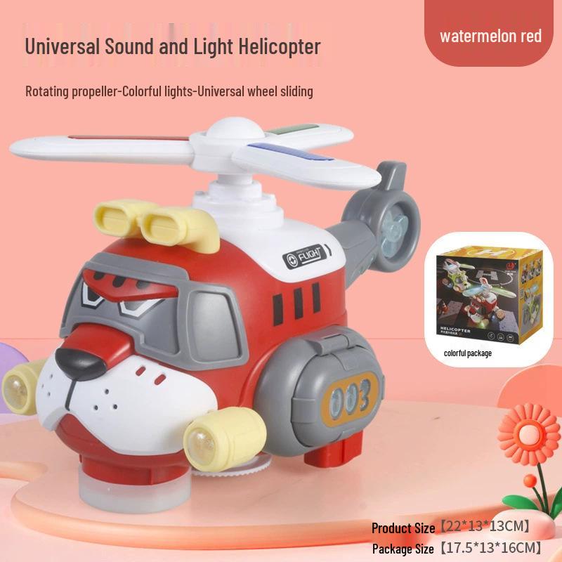 Electric Universal Helicopter Toy with Music, Lights, and Rotating Propeller for Kids