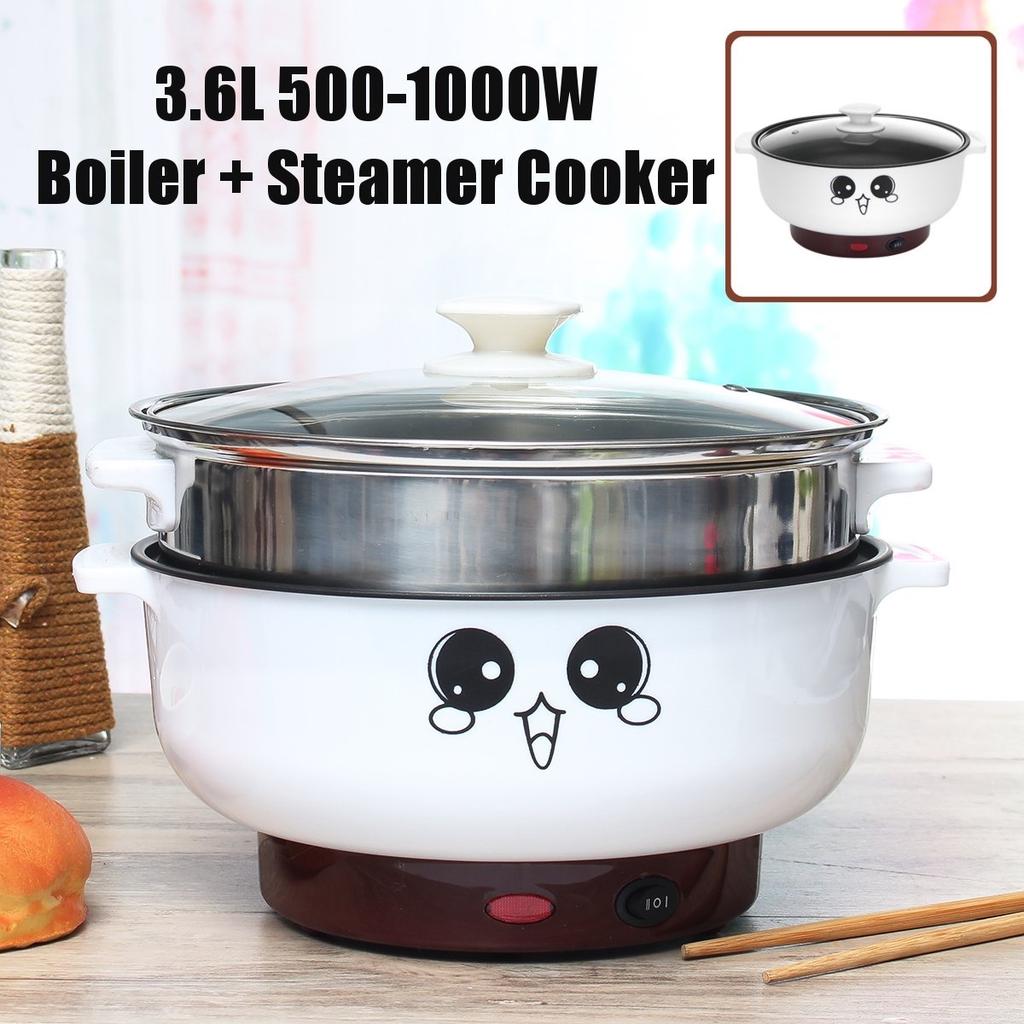 Buy 26cm 3.6L Electric Cooker Mini Hot Pot Boiler Multifunction Steamer