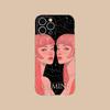 Zodiac Sign Gemini Mobile Phone Case for iPhone 17 16 15 14 13 12 11 X XR XS Air Pro Max Plus Mini Clear Colorful Cover Luxury