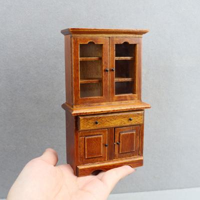 1:12 Dollhouse Miniature Vertical Bookcase Display Storage Cabinets Furniture Home Model Decor Toy Doll House Accessories