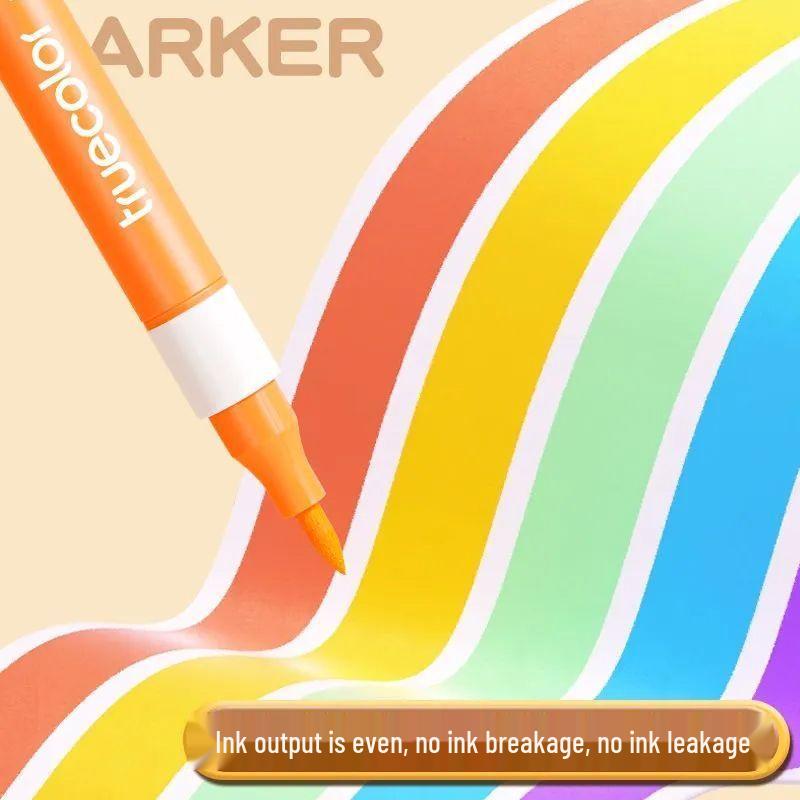 Acrylic Soft Tip Watercolor Pen for Kids - Non-Bleeding, Ideal for Layering on Special Paper.