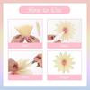 9pcs/set Multicolor Sunflower Paper Fan 20/25/35CM Flower Wreath  Holiday Theme Decorations