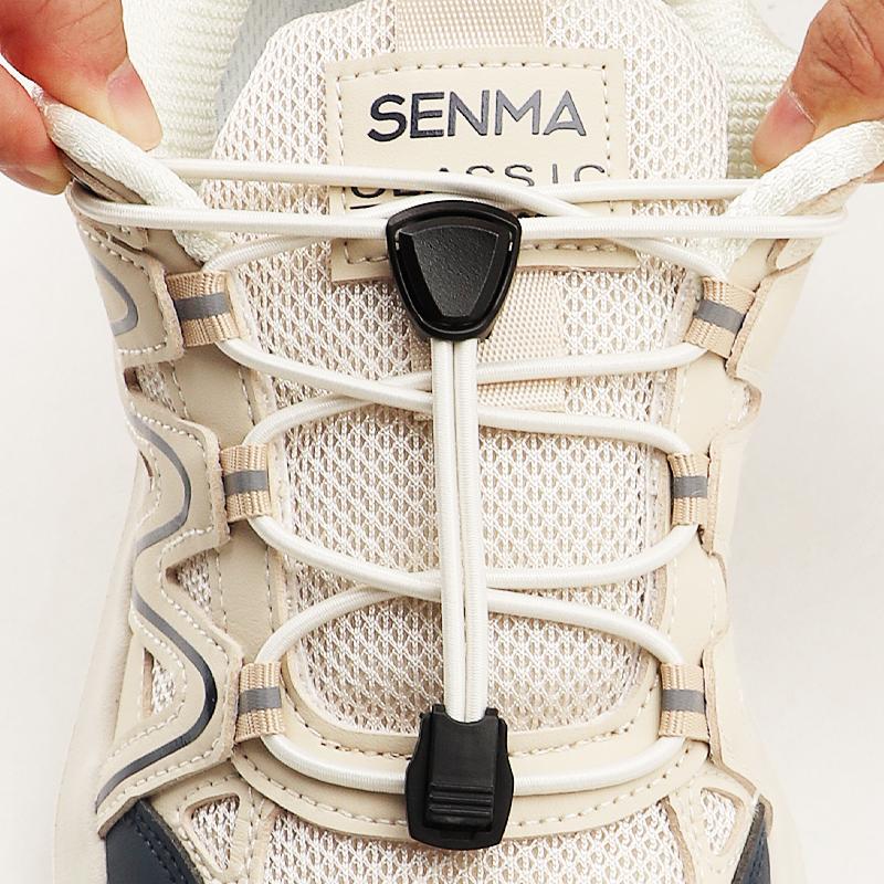1 Pair Stopper for Elastic Rope Fastener for Kids Adult Triangle Plastic Cord Lock No Tie Shoelaces Buckle Lazy Sneaker Laces