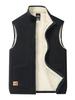 Men's Plus Velvet Thickened Warm Stand Collar Casual Winter Vest