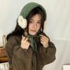 Korean Style Lambswool Lace-up Earmuffs - Warm, Versatile Ear Protection for Autumn/Winter Riding