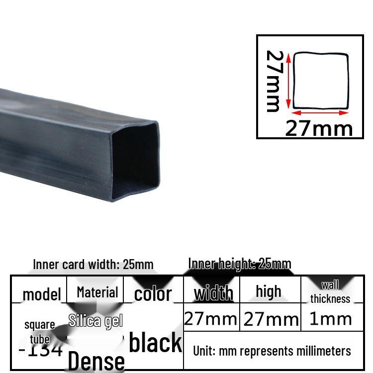 High-Temperature Resistant Silicone Square Tubing: Durable, Customizable, Aging-Resistant Rubber Sheath and Hollow Sealing Strip.