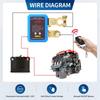 240A Switch 12V Remote Battery Disconnect Switch with Led Voltage Display Automatic Power Shut Off Switch for Auto