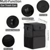 Car Trash Can with Lid and Storage Pockets , 100% Leak‑Proof, Waterproof, Multipurpose Organizer