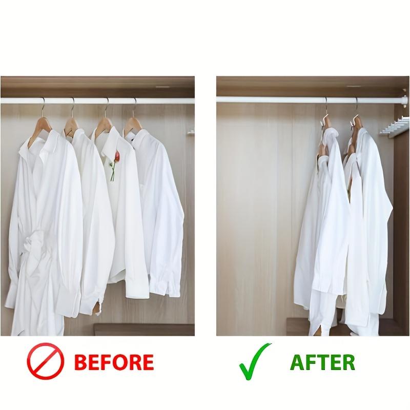 25Pcs Gravity Closet Storage System – Dual-Use Wall-Mounted/Closet-Door Storage Rack With Hanger Connectors, Weighted And Stable Plastic Hooks