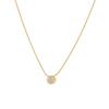 Gold Bubble Pendant Necklace Women's Minimalist Style Light Luxury Cold Emotional Temperament Versatile Snake Bone Chain