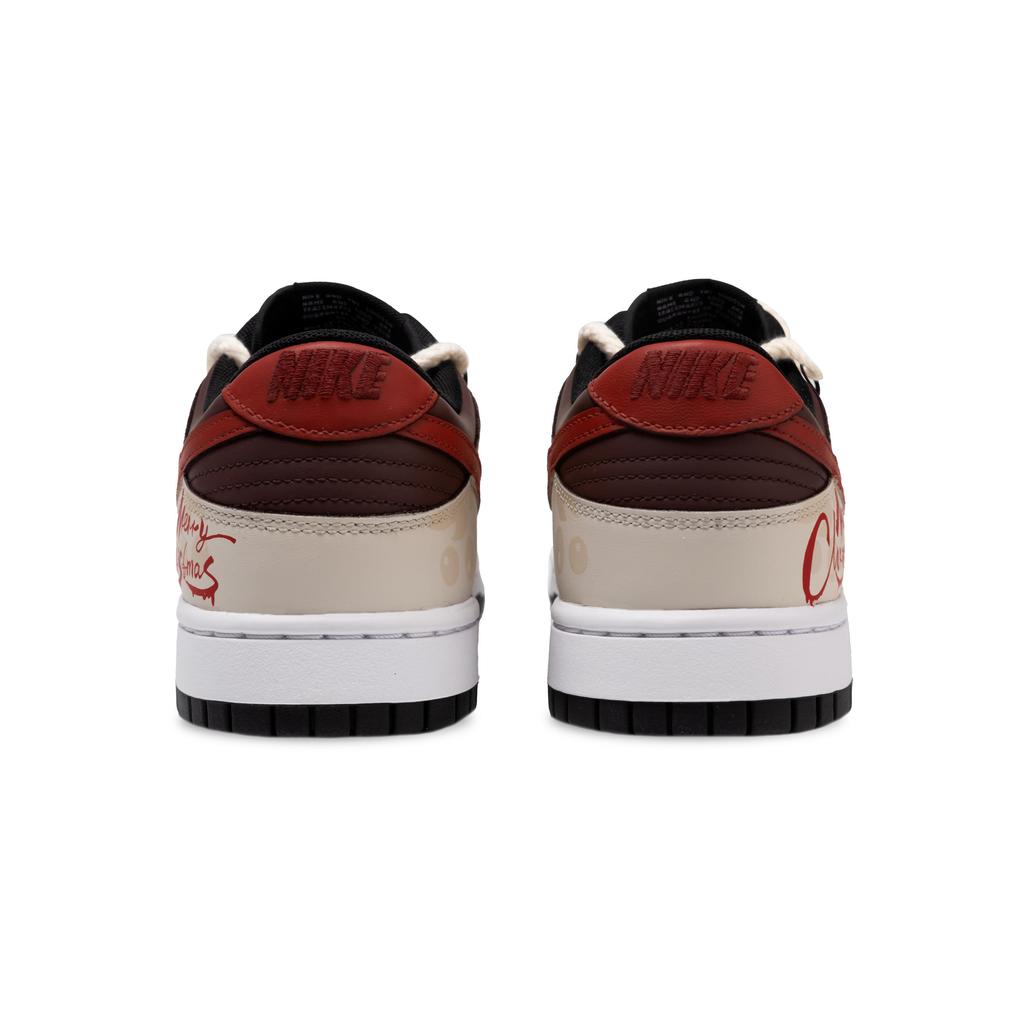 Nike Dunk Slip Resistant Abrasion Resistant Low top Skateboard Shoes Unisex Red Brown DD1391-100(Team348-)