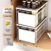 Miling Pull-out Kitchen Spice Rack with Cover