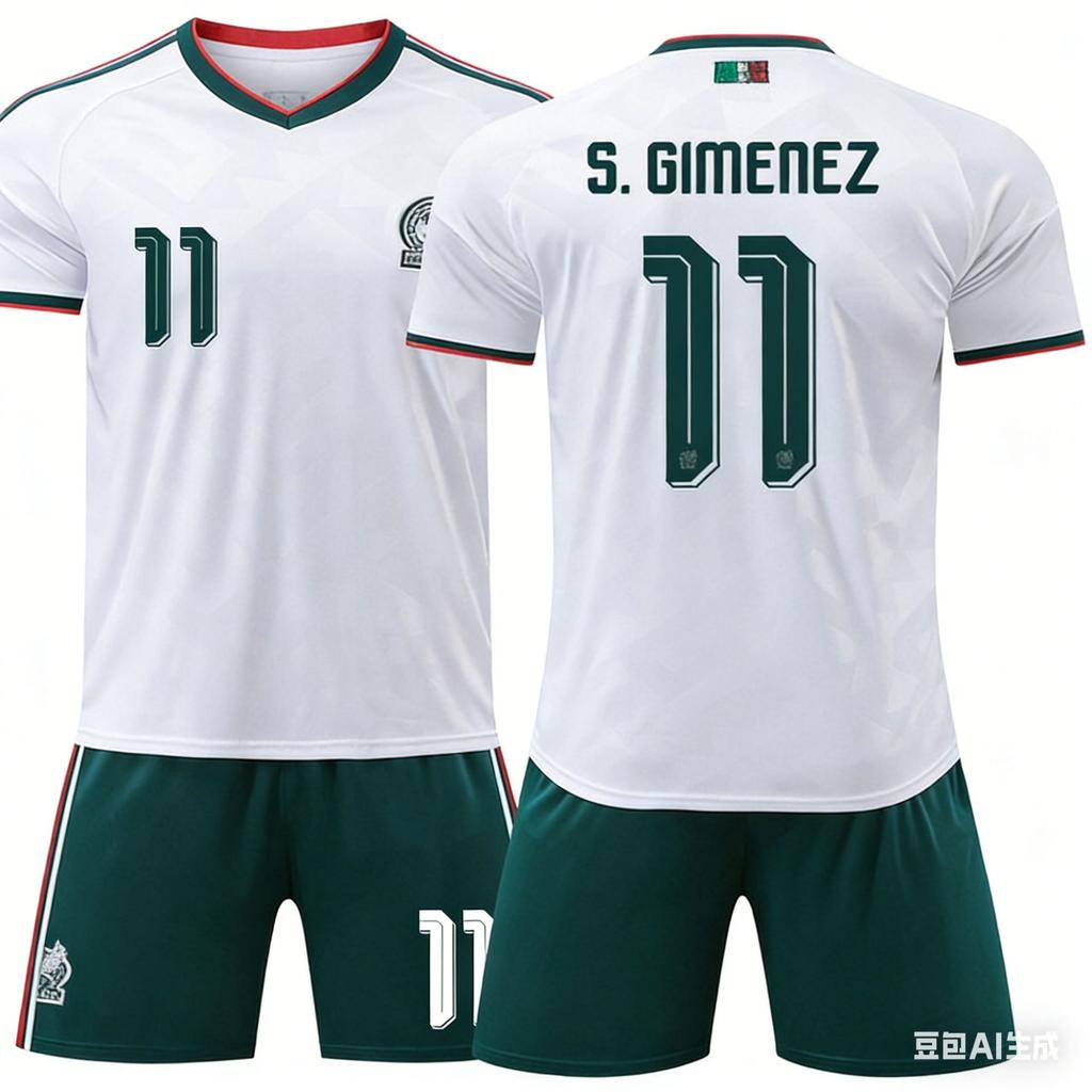 2026 World Cup Mexico Away Jersey No. 9 Raul National Team Jersey Short-sleeved Football Jersey Custom Cross-border