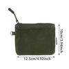Double Zipper Mesh Storage Bag Double-layer Space Saving Portable Coin Purse Square Visible Travel Cosmetic Organizer Women