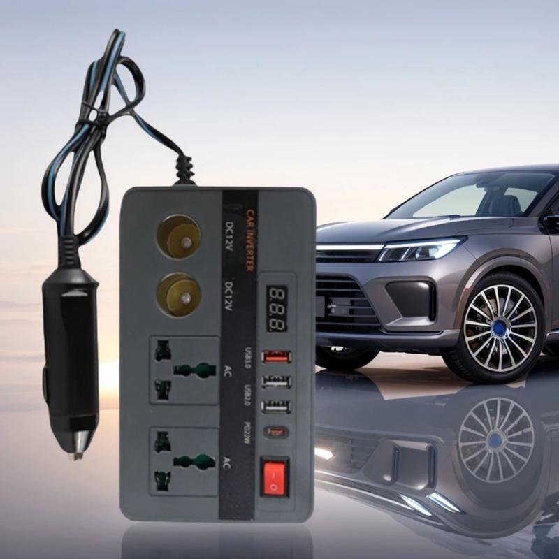 300W Vehicle Adapter 12V To 220V Power Inverter With