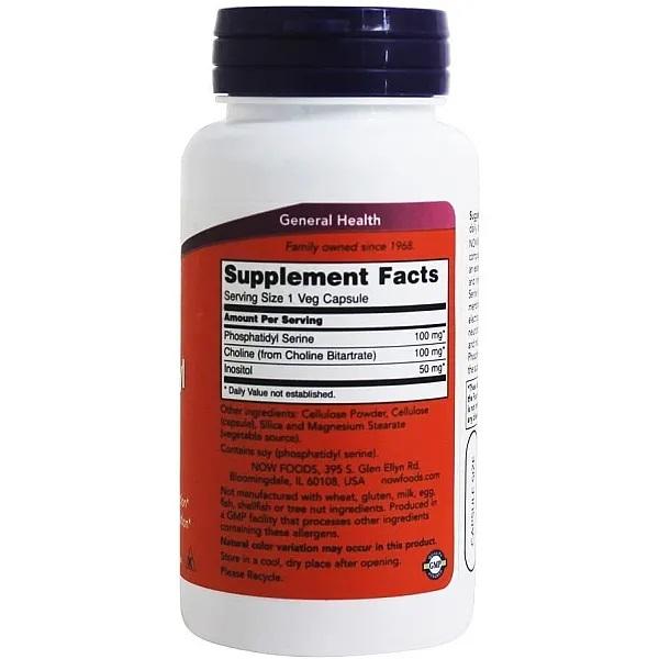 Now Foods - PHOSPHATIDYL SERINE 100mg.