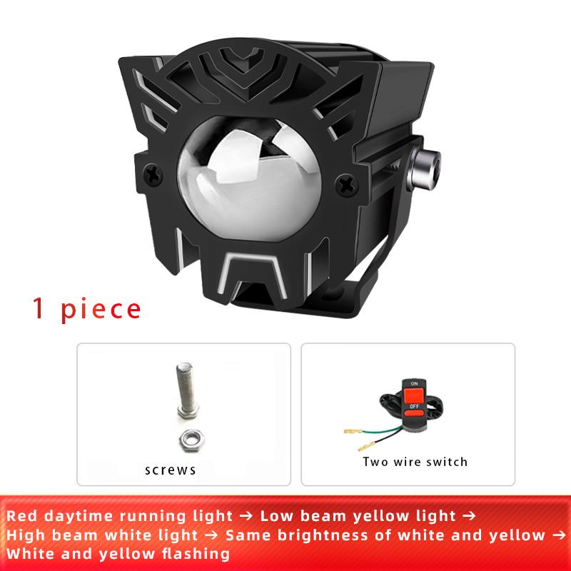 Motocykly LED reflektor Pomocný projektorový objektiv Přední světlomet Mlhová světla pro ATV SUV Offroad Traktor Truck 4x4 Universal