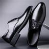 Herren-Anzugschuhe aus weichem Leder im britischen Stil mit Absatzhöhung