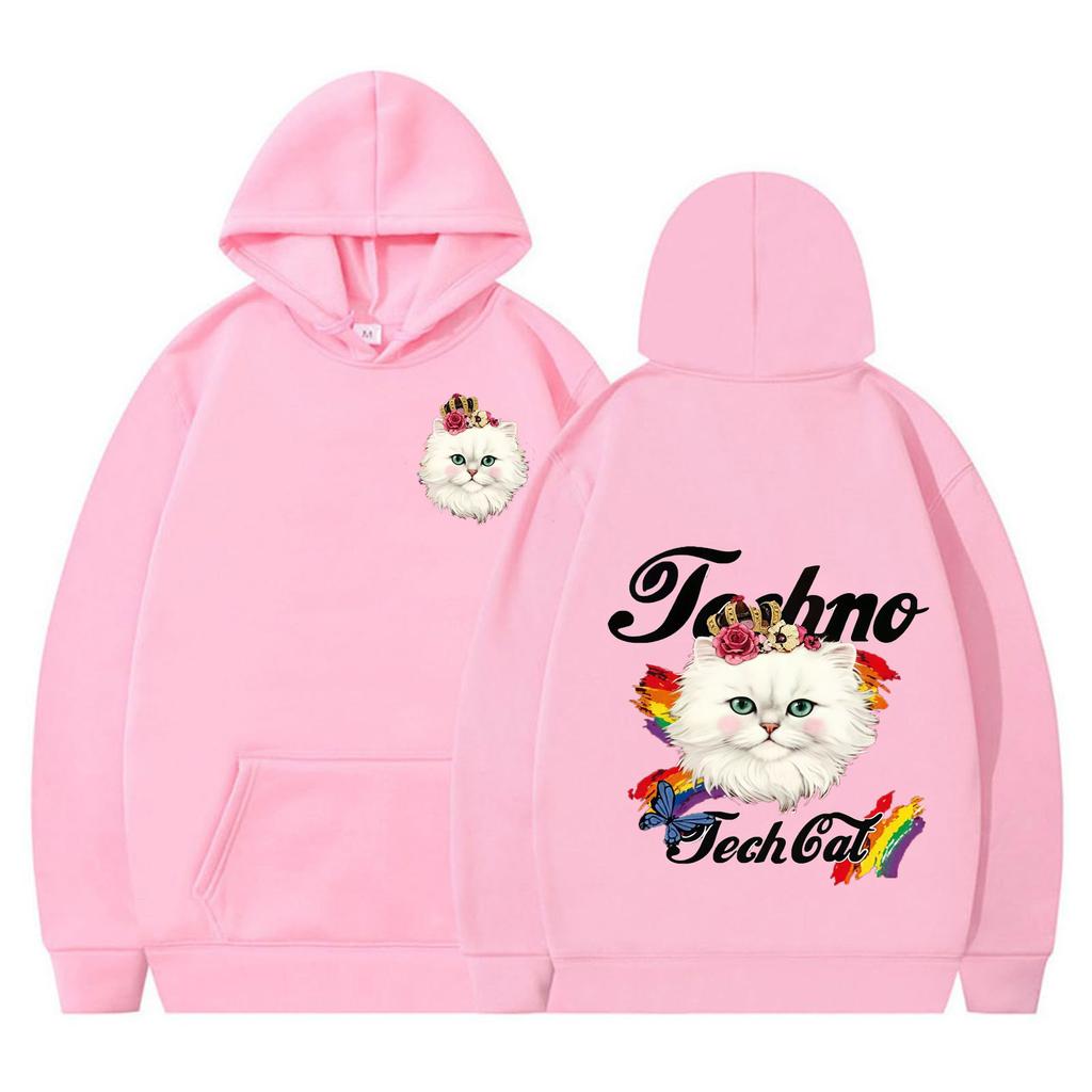 Autumn Winter Women's Hooded Sweatshirt Fashion Cute Hoodie Cartoon Print Jacket