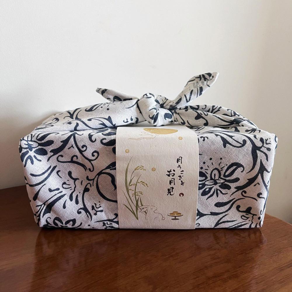 Blue and White Porcelain Hand Towel Furoshiki Japanese-style Wrap Square Towel Wrap Cloth Furoshiki Handkerchief Picnic Cloth