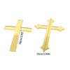 5pcs Cross Acrylic Cake Toppers Christmas Party Household Accessory for Restaurant Dining Table Dessert Decoration