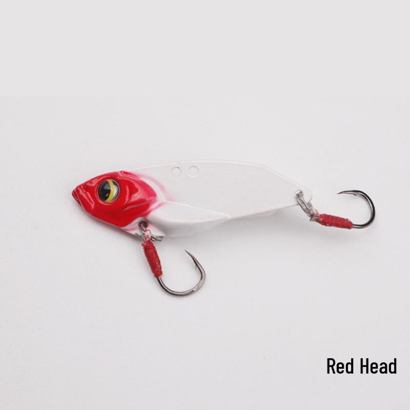 Ultra-Long Cast Iron Spinnerbait: Single Hook Vib Lure for Bass, Mandarin Fish, Aspius - Micro Artificial Bait, Anti-Thunder.