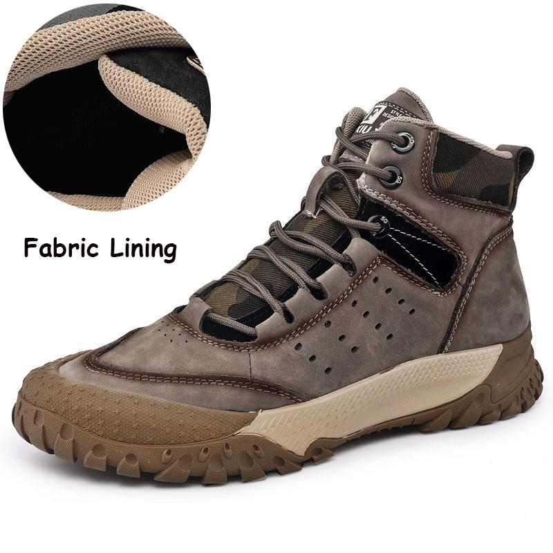 Férfi magas szárú pamutcsizmák, szabadidős cipők Túratúracipők