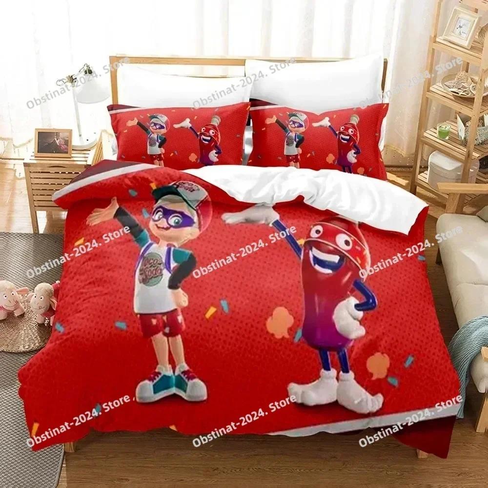 3D Ninjala Cartoon Game Bedding Set Print single Comforter Quilt Bed Cover Duvet Cover Pillow Case 3 Pieces Sets Kids Adult Size