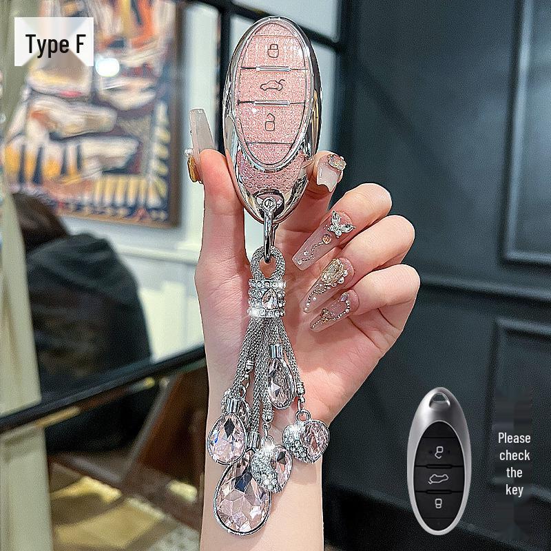 Creative Buckle Car Key Case for FAW Bestune T77/T99/B70/T55/T33 - Full Wrap for Men and Women