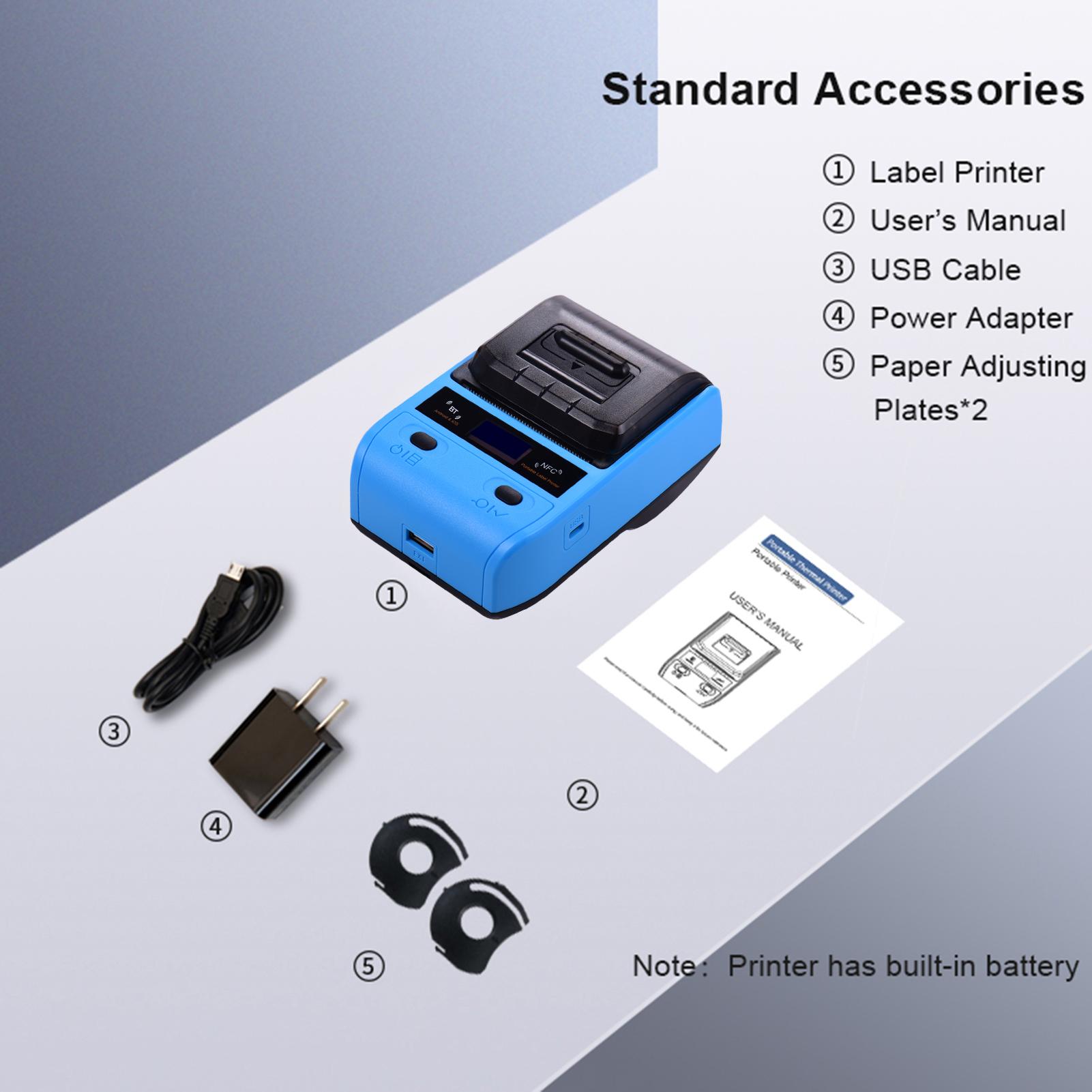 

DP23 58 мм портативный термопринтер беспроводная доставка экспресс-принтер для доставки упаковки ценник