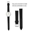 1 Pair PU Leather Universal Unisex Pin Buckle Watch Band Replacement Watch Strap (19mm)Black