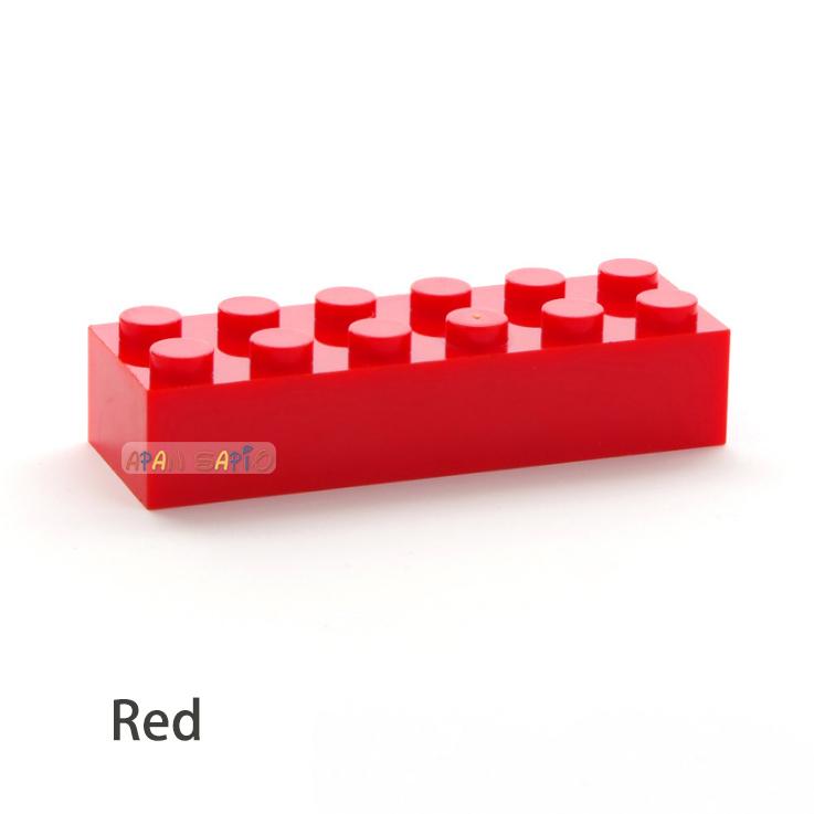 100 pièces 2x6 Points Briques de Construction DIY Figures Épaisses Briques Éducatives Créatives Taille Compatible Avec 2456 Jouets en Plastique pour Enfants