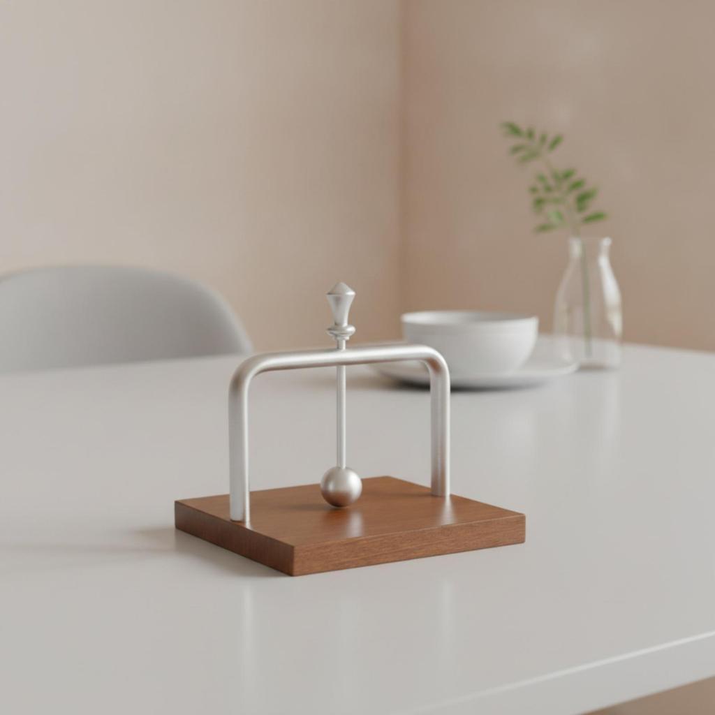 Upright Napkin Holder Compact with Wooden Base Tabletop Accessory