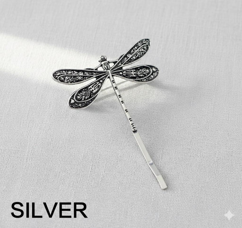 

Retro Silver Dragonfly Hair Pin Simple Styling Accessories Women Girls 1PC Trendy Hair Clips Fashion Jewelry серебряный