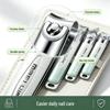Stainless Steel Cuticle Nipper and Nail Clipper Set with Lightweight Nail File for Manicures.