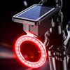 Cycling Safety Light 300 Lumen Solar Charging Bicycles Light With Durability ABS Housing For Most Conditions