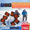 USB Electric Heating Pad Jacket Warming Heating Pad Winter Sport Vest Heated Mat Heating Cloth for Outdoor Winter Camping Hiking