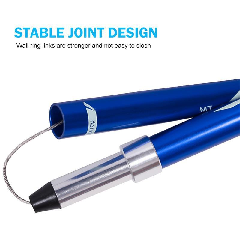 Pólo de caminhada nórdico telescópico de liga de alumínio portátil ao ar livre 250g ultraleve caminhada pólo caminhada bengala