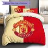 Man Utd Bedding Quilt Set Quilt Cover Pillowcase Home Decoration Birthday Gift (1 * duvet cover + 2 * pillowcase, without core)
