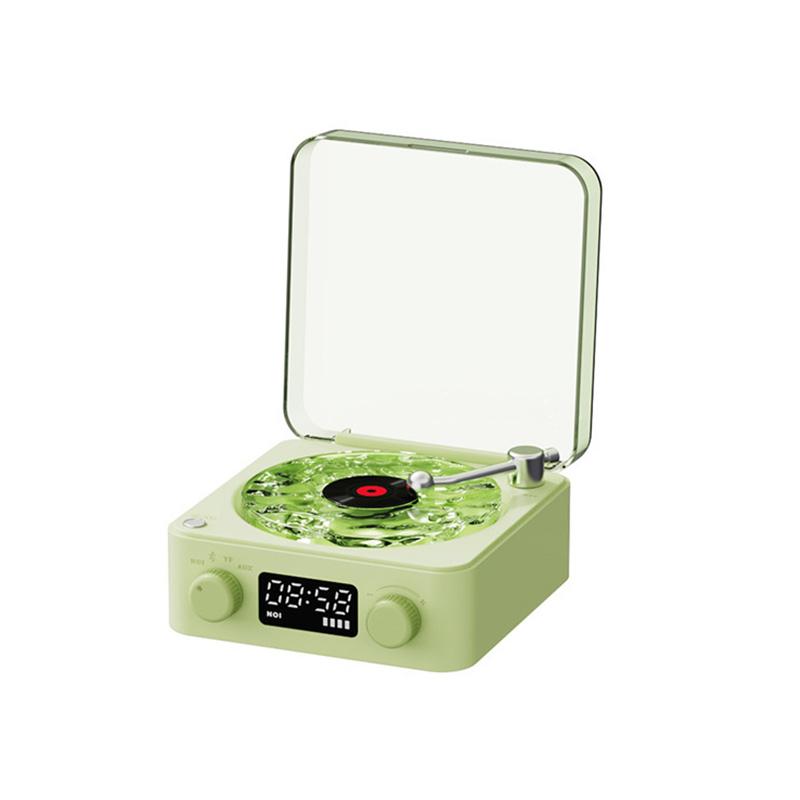 Small Retro White Noise Bluetooth Speaker Portable Vintage Sleep Aid Bluetooth Speaker Subwoofer With Rgb Light