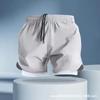 Mens Quick-Dry Swim Trunks With Inner Brief Support Loose Fit Athletic Board Shorts Swimming Beach Surfing